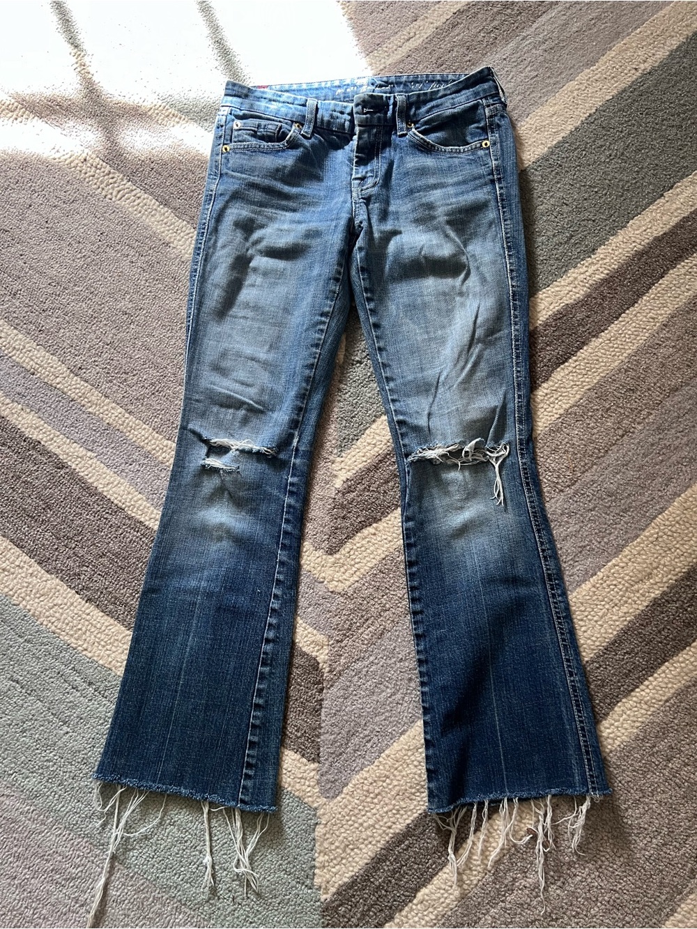 Low rise cropped Seven jeans